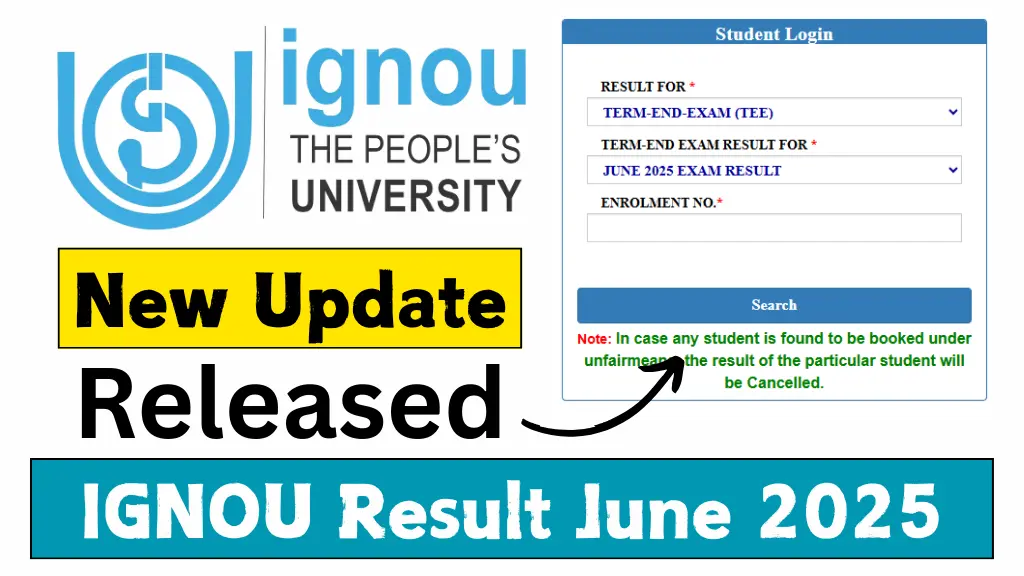 IGNOU Result June 2025